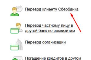 How to transfer money to an organization through Sberbank online?